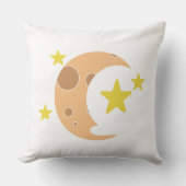    Whimsical Crescent Moon Pillow クッション (正面)
