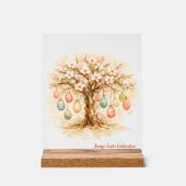 Whimsical Customizable Blooming Tree with Eggs アクリルサイン (正面)