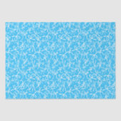 Whimsical Cute Blue White Bows Pattern Girly Gift  薄葉紙 (正面)