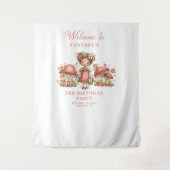 Whimsical Cute Fairy 3rd Birthday Tapestry タペストリー (正面)