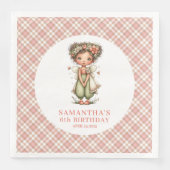 Whimsical Cute Fairy Floral 5th Birthday Party  (正面)