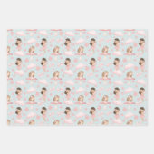 Whimsical Cute Fairy Tale Gift Wrap Set for Girls ラッピングペーパーシート (正面2)