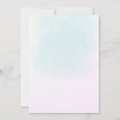 Whimsical Cute Girl Under the Sea Mermaid Birthday 招待状 (裏面)