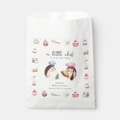 Whimsical Cute Hedgehog Chef Baker Baby Shower  フェイバーバッグ (正面)