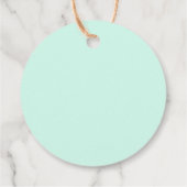 Whimsical Cute Honeycomb personalized Baby Shower フェイバータグ (裏面)