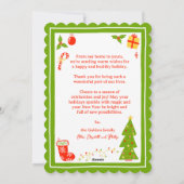 Whimsical Cute Icons Christmas CUSTOM PHOTO シーズンカード (裏面)