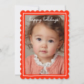 Whimsical Cute Icons Christmas CUSTOM PHOTO シーズンカード (正面)