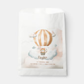 Whimsical Cute Tiger Hot Air balloon 1st Birthday フェイバーバッグ (正面)