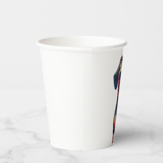  Whimsical Dachshund Character Illustration 紙コップ (右)