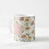 Whimsical Daisy Garden Aesthetic Custom コーヒーマグカップ (正面左)