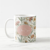 Whimsical Daisy Garden Aesthetic Custom コーヒーマグカップ (左)