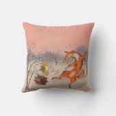 Whimsical Dancing Fox  Nature Inspired Home Decor クッション (裏面)
