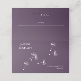 Whimsical Dandelion Wedding Place / Escort Card プレイスカード