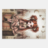 Whimsical Dark Circus Doll ラッピングペーパーシート (正面)