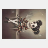 Whimsical Dark Circus Doll ラッピングペーパーシート (正面)