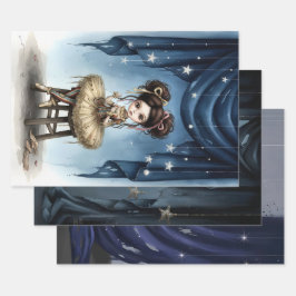 Whimsical Dark Circus Doll ラッピングペーパーシート