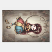 Whimsical Dark Circus Doll ラッピングペーパーシート (正面2)