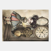 Whimsical Dark Circus Doll ラッピングペーパーシート (正面2)