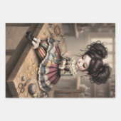 Whimsical Dark Circus Doll ラッピングペーパーシート (正面)