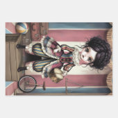 Whimsical Dark Circus Doll ラッピングペーパーシート (正面3)