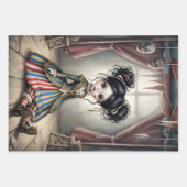 Whimsical Dark Circus Doll ラッピングペーパーシート (正面2)