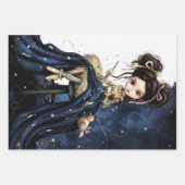 Whimsical Dark Circus Doll ラッピングペーパーシート (正面)