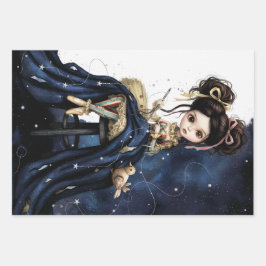 Whimsical Dark Circus Doll ラッピングペーパーシート