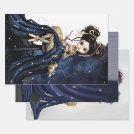 Whimsical Dark Circus Doll ラッピングペーパーシート