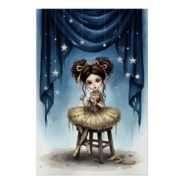 Whimsical Dark Circus Doll Poster ポスター
