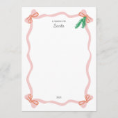 Whimsical Dear Santa Letter - Christmas Wish List (裏面)