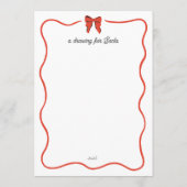 Whimsical Dear Santa Wish List for Kids (裏面)