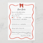 Whimsical Dear Santa Wish List for Kids (正面)