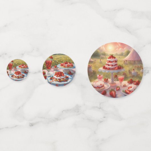 Whimsical decadent Strawberry Shortcake party コンフェッティ (裏面)