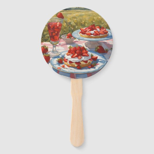 Whimsical decadent Strawberry Shortcake party ハンドファン (裏面)