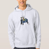 Whimsical Deer Camping Hoodie – “Deer in a Wagon”  パーカ (正面)