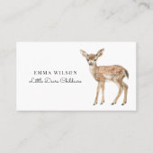 Whimsical Deer Childcare Business Card 名刺 (正面)
