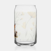 Whimsical Deer & Hedgehog Printed Can Glass ガラス缶 (左)