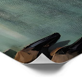 Whimsical Deer Reading Motivational Book – Funny ポスター (角)