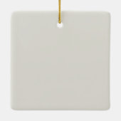 Whimsical Deer with Red Bow Christmas Ornament セラミックオーナメント (裏面)