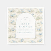 Whimsical Dinosaur Baby Shower スタンダードカクテルナプキン (正面)
