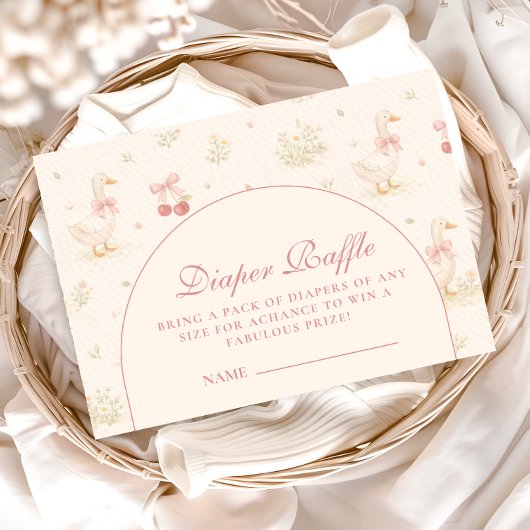 Whimsical Dinosaur Diapper Raffle エンクロージャーカード