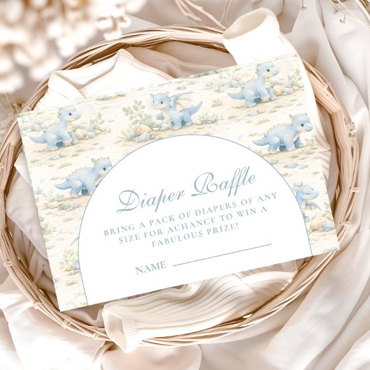 Whimsical Dinosaur Diapper Raffle エンクロージャーカード