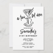 Whimsical Doodle A Tini Bit Older 21st Birthday 招待状 (正面)