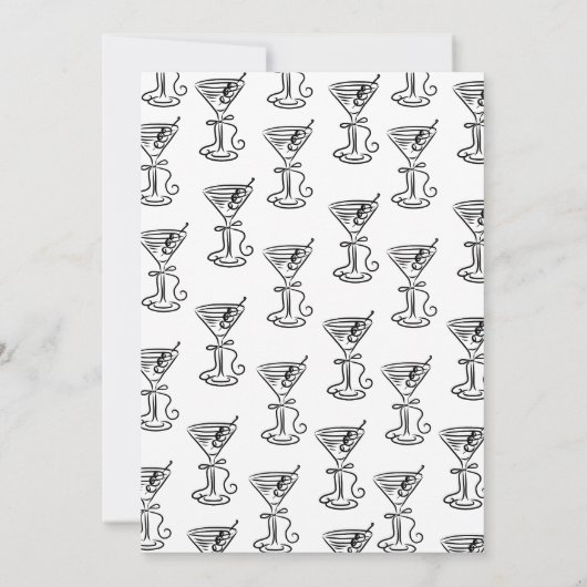 Whimsical Doodle A Tini Bit Older 21st Birthday 招待状 (裏面)