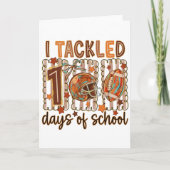 Whimsical Doodle I Tackled 100 Days School  カード (正面)