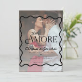  whimsical doodle That's Amore ウェディング 招待状 (スタンド正面)