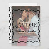  whimsical doodle That's Amore ウェディング 招待状 (正面/裏面)