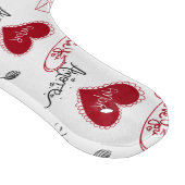 Whimsical Doodles Hand Drawn Valentines Day  カッティングボード (角)