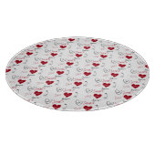 Whimsical Doodles Hand Drawn Valentines Day  カッティングボード (角)