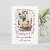 whimsical doodles photo christmas シーズンカード (スタンド正面)